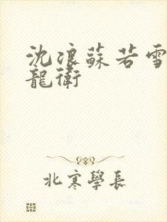 沈浪苏若雪神级龙卫