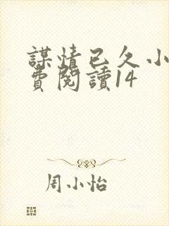 谋情已久小说免费阅读14