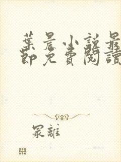 叶晨小说最新章节免费阅读全文