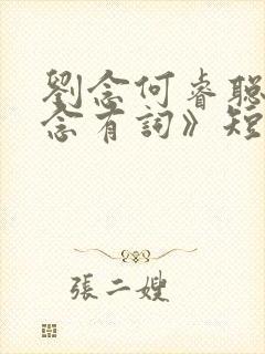 刘念何睿聪《念念有词》短剧