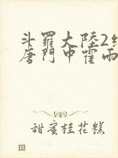 斗罗大陆2绝世唐门中霍雨浩