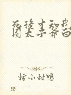 死后才知我是京圈太子爷白月光短剧免费