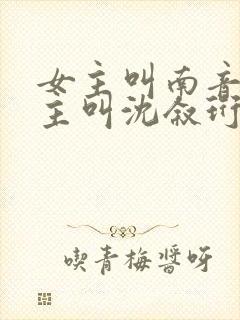 女主叫南音,男主叫沈叙珩的小说