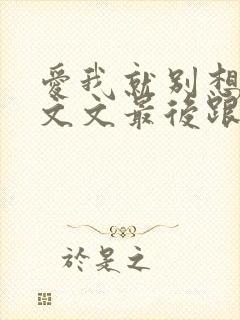 爱我就别想太多文文最后跟谁了