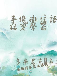 手机微信语音通话变声器