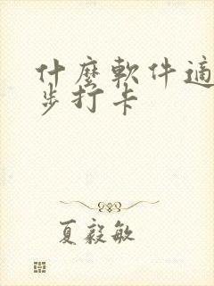 什么软件适合跑步打卡