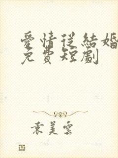 爱情从结婚开始免费短剧