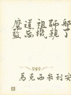 魔道祖师哪一集蓝忘机亲了魏无羡