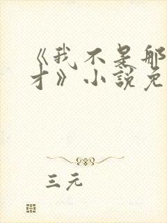 《我不是那种人才》小说免费阅读