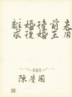 离婚后前夫哭着求复婚主角