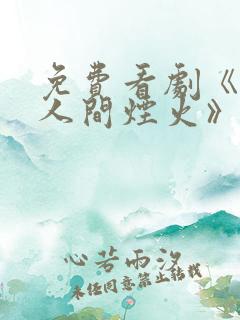 免费看剧《我的人间烟火》