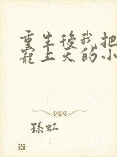 重生后我把夫君宠上天的小说