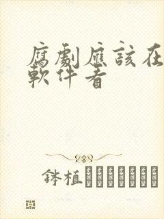 腐剧应该在哪个软件看