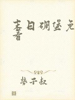 末日碉堡免费观看