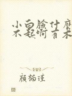 小白脸什么的伤不起啊有木有