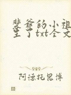 裴爷的小祖宗重生了txt全文下载下载
