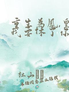 重生为凤,皇上我要休了你全文免费阅读