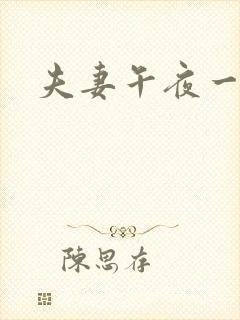 夫妻午夜一级片