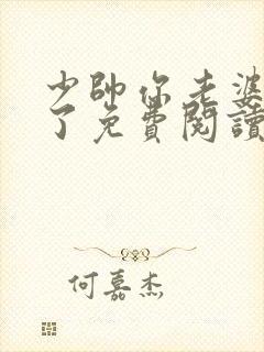 少帅你老婆又跑了免费阅读