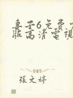 妻子6免费完整版高清电视剧姐