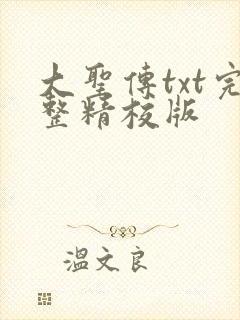 大圣传txt完整精校版