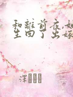 和离前夜,她重生回了出嫁前txt