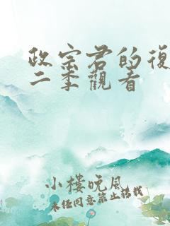 政宗君的复仇第二季观看