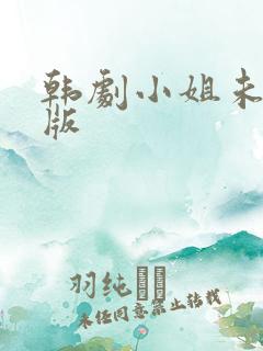 韩剧小姐未删减版