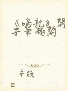 《鸣龙》关关公子笔趣阁