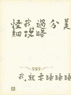 怪我过分美丽详细攻略