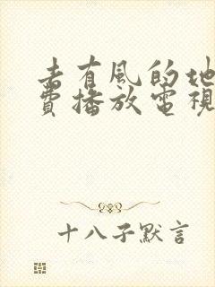 去有风的地方免费播放电视剧