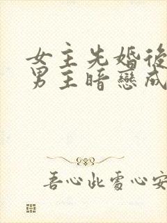 女主先婚后爱,男主暗恋成真