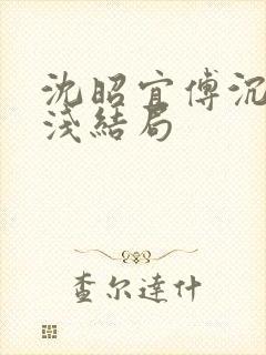 沈昭宜傅沉砚叶浅结局