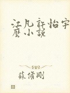 江凡许怡宇是什么小说