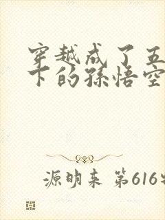 穿越成了五行山下的孙悟空小说