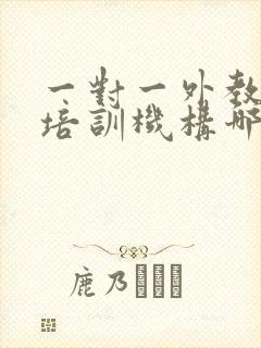 一对一外教英语培训机构哪家好