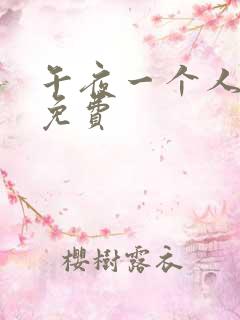 午夜一个人在线免费