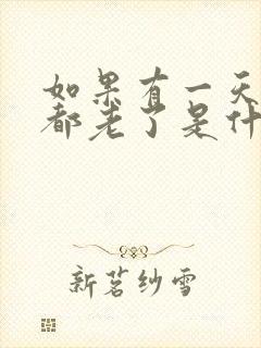 如果有一天我们都老了是什么歌曲