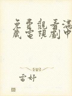 免费观看满十八岁电视剧中文版