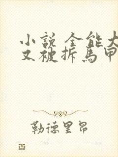 小说 全能大佬又被拆马甲了