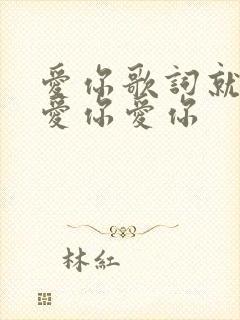 爱你歌词就这样爱你爱你