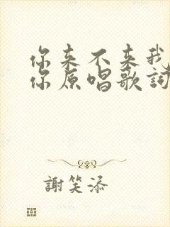 你来不来我都等你原唱歌词