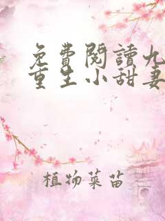 免费阅读九爷的重生小甜妻全文