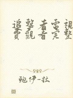 追击者电视剧免费观看完整版高清