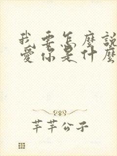 我要怎么说我不爱你是什么歌