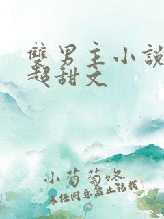 双男主小说推荐超甜文