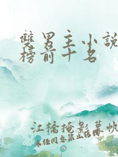 双男主小说排行榜前十名