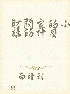 财阀家的小儿子讲的什么