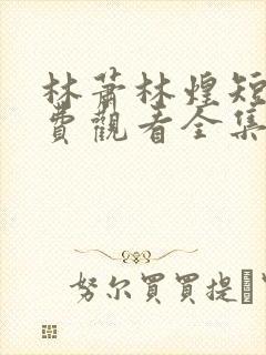 林萧林煌短剧免费观看全集