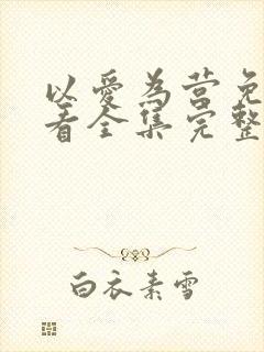 以爱为营免费观看全集完整版电视剧